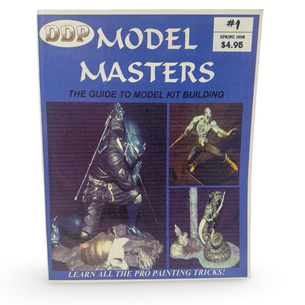 VTG Magazine Model Masters The Guide To Model Kit Building 1995 #1 Edition DDP